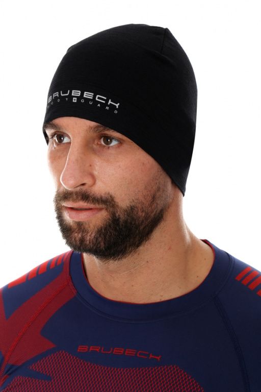 Шапка шерстяная Brubeck Active Wool Черная