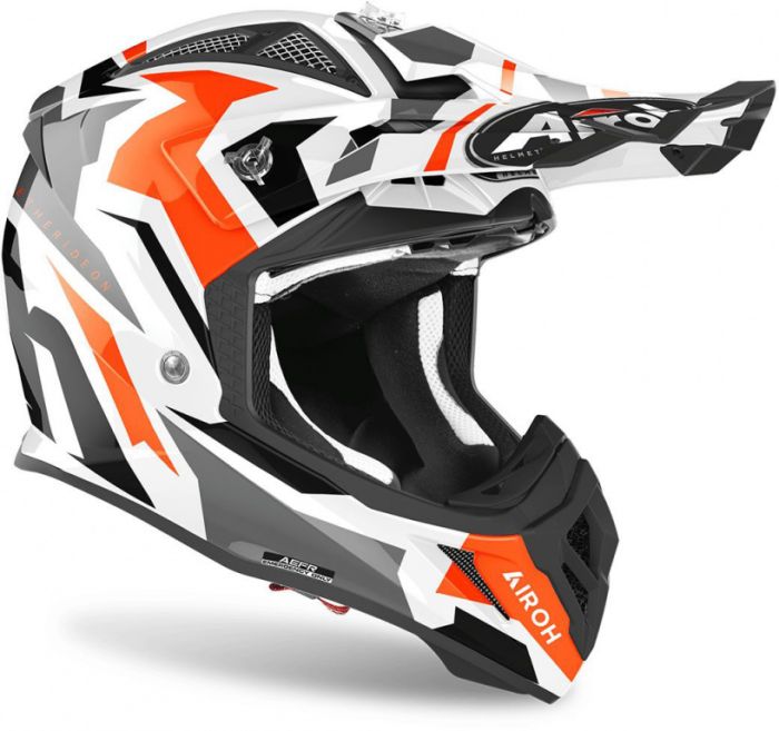 Мотошлем Airoh AVIATOR ACE SWOOP ORANGE GLOSS