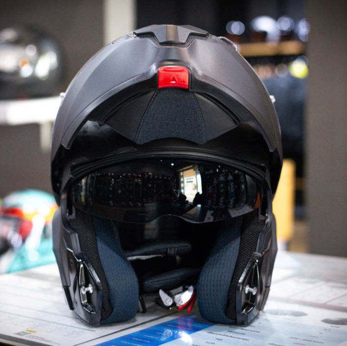 Мотошлем модуляр HJC C91N SEMI FLAT BLACK