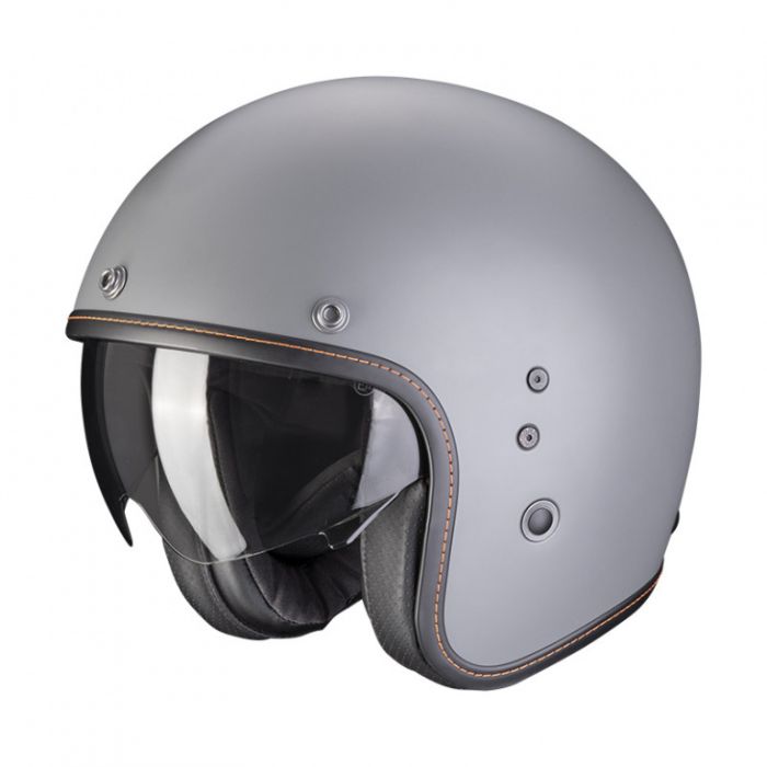 Мотошлем Scorpion Exo Belfast Evo Solid Серый Матовый
