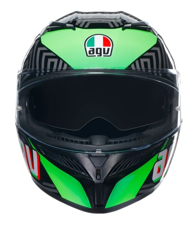 Шлем AGV K3 Kamaleon Black/Red/Green