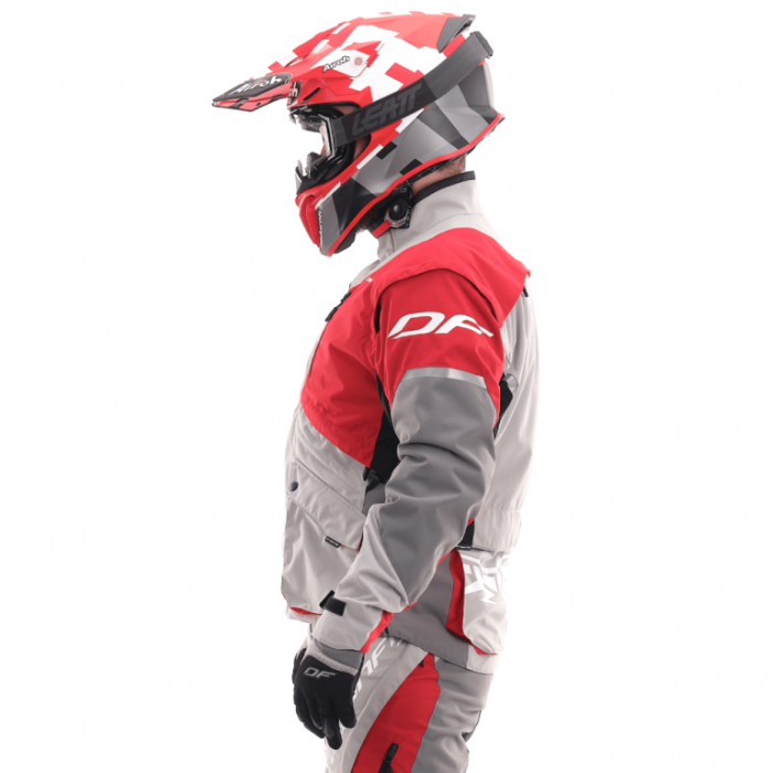 Куртка Эндуро Dragonfly Freeride Grey-Red 2020