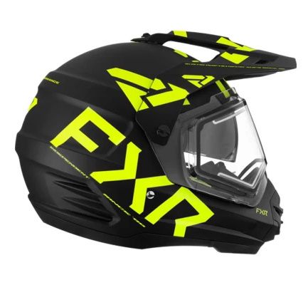 Снегоходный шлем с электоподогревом FXR Torque X Team 23 Black/Lime