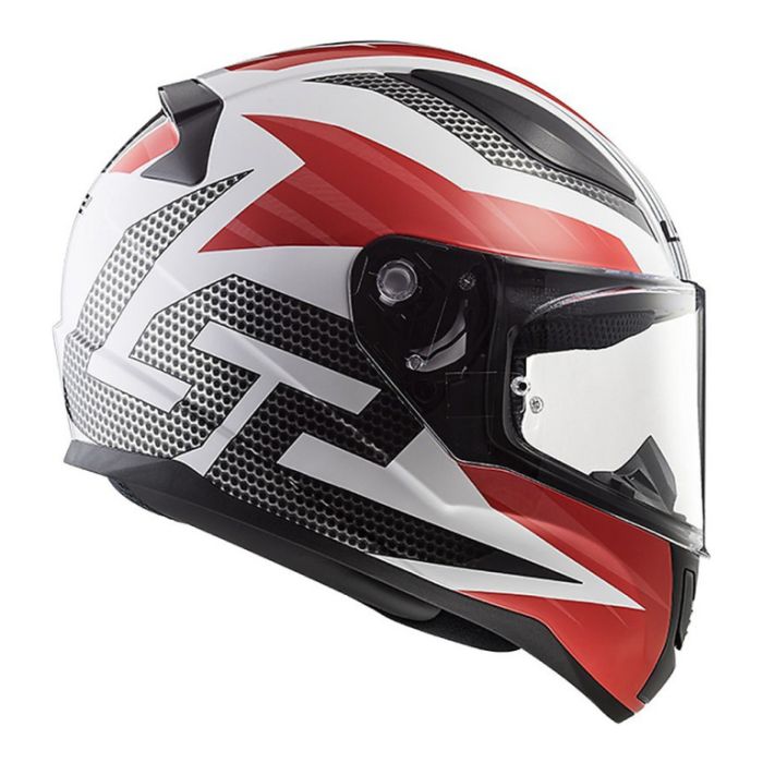 Мотошлем LS2 FF353 RAPID II GRID бело-красный