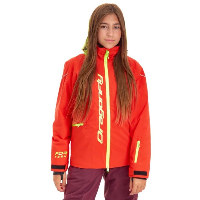 Куртка утепленная Dragonfly Teenager Gravity 2023 Red-Yellow