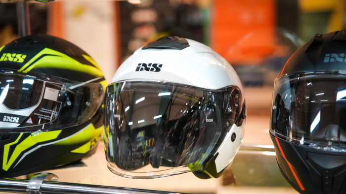 Открытый мотошлем с IXS iXS92 FG 1.0 белый глянец