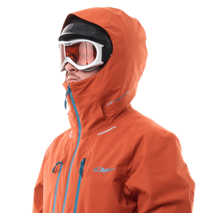 Куртка горнолыжная утепленная Dragonfly Gravity Man Brown - Blue