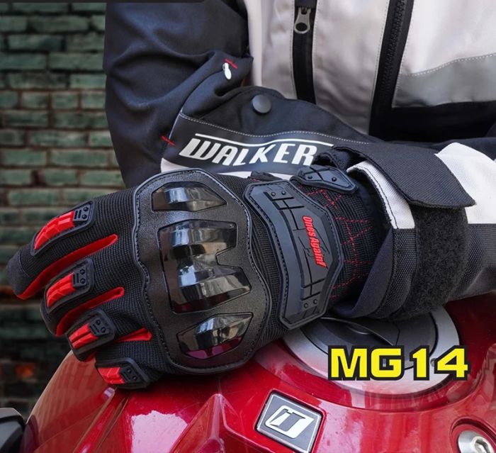 Мотоперчатки Ones Again MG-14, black-red