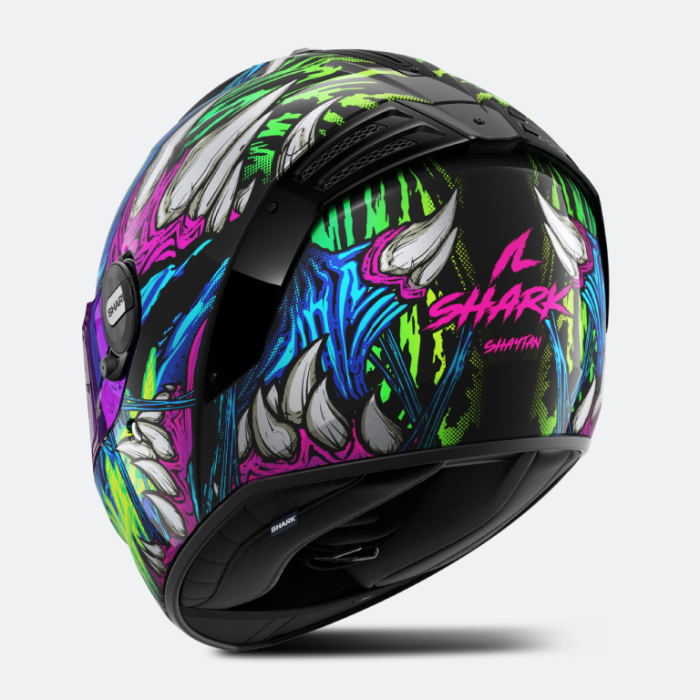 Шлем Shark Spartan Rs Shaytan Black/Green/Violet