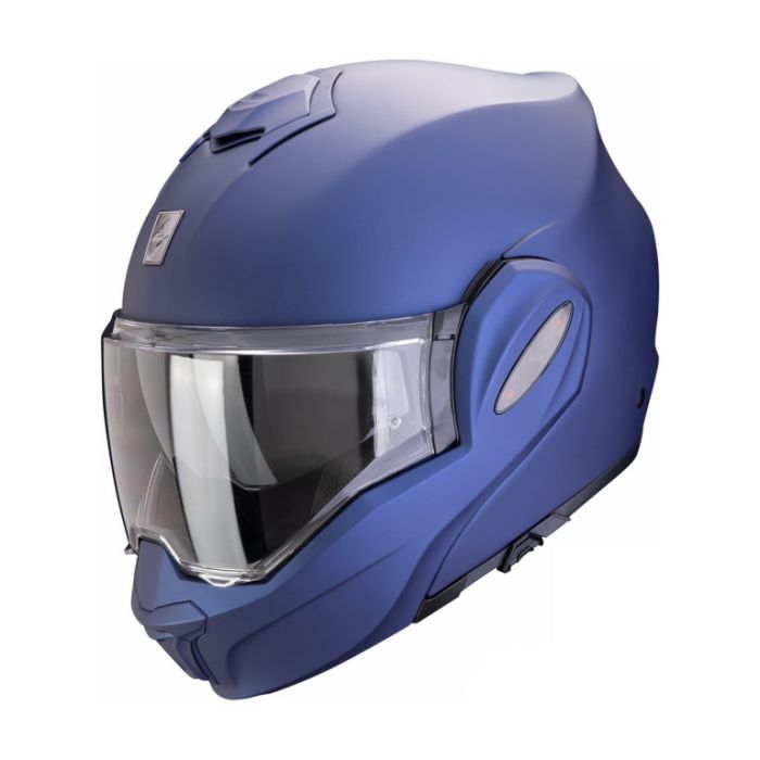 Мотошлем Scorpion Exo Exo-tech Evo Pro Solid Синий Матовый