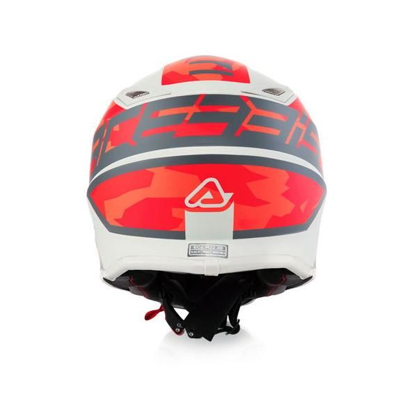 Шлем Детский Acerbis Impact Steel kid, красный/серый