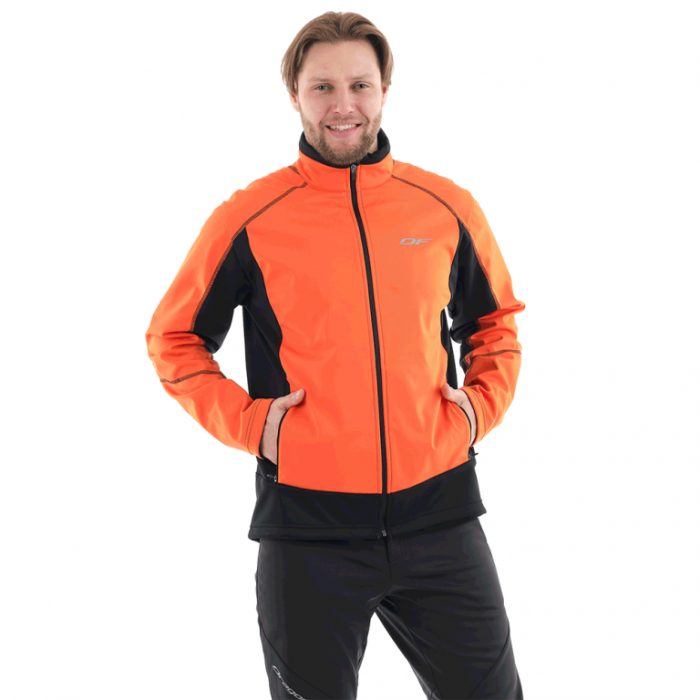 Куртка Dragonfly Explorer Black-Orange мужская Softshell