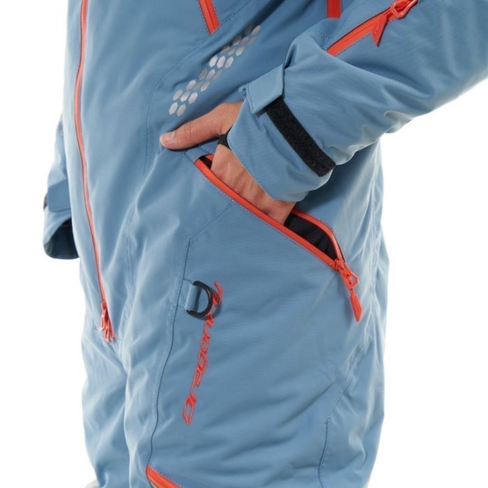 Комбинезон снегоходный Dragonfly Extreme MAN Blue-Grey Утепленный