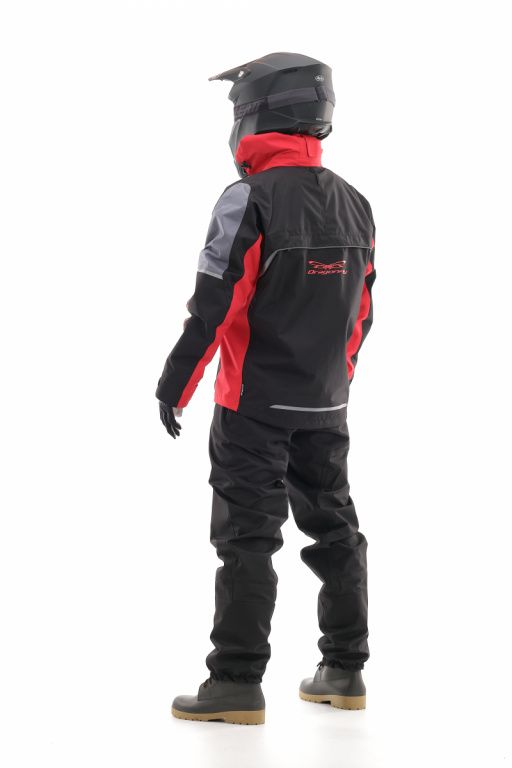 Мембранная куртка Dragonfly QUAD PRO Black - Red 2023
