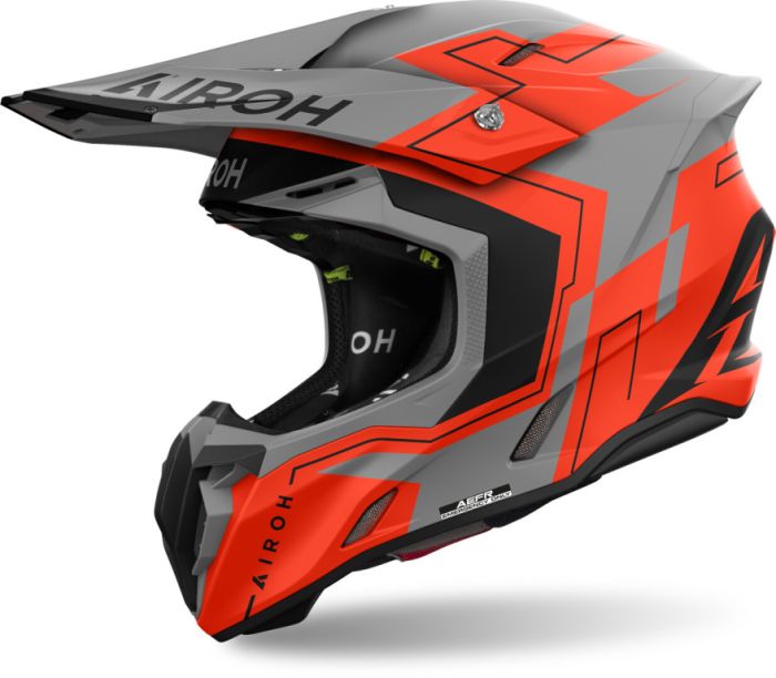 Мотошлем Airoh Twist 3 Dizzy Orange Fluo Matt