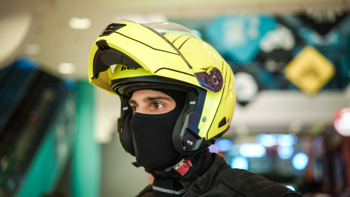 Шлем модуляр IXS iXS460 FG 2.0 желтый/черный