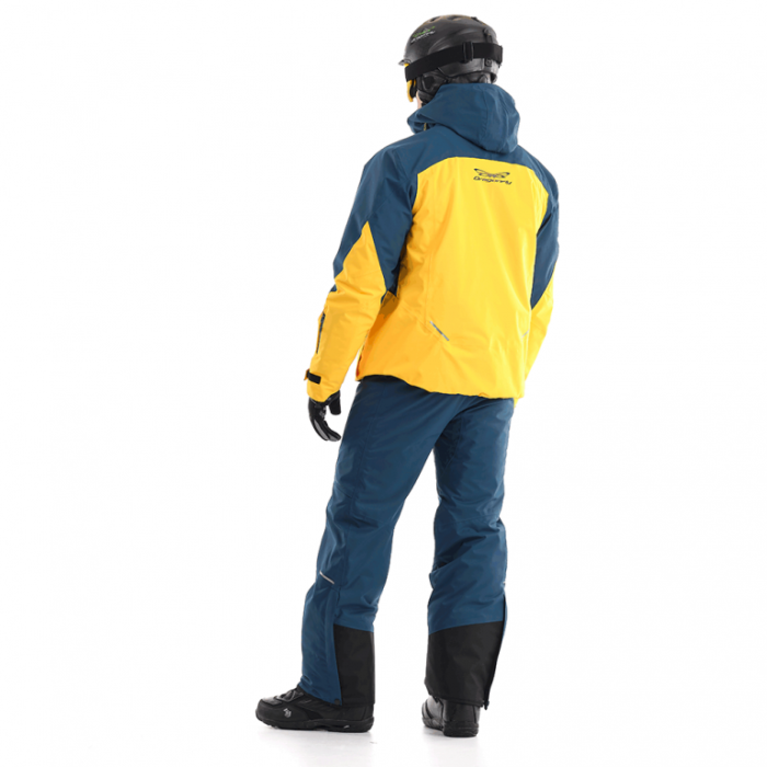 Куртка горнолыжная утепленная Dragonfly Gravity Premium Man Yellow-Dark Ocean