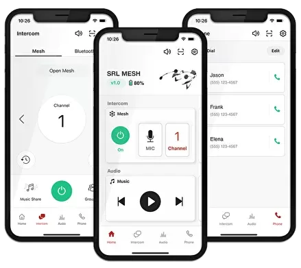 Мотогарнитура Bluetooth Sena SRL Mesh для Shoei Neotec 2, GT-Air 2, J-Cruise 2