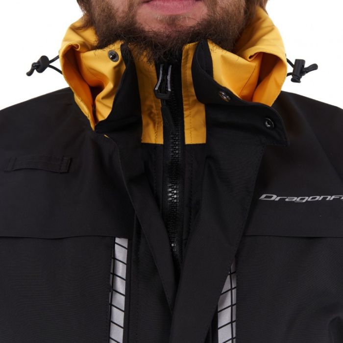 Мембранная куртка Dragonfly QUAD PRO Black - Yellow 2023