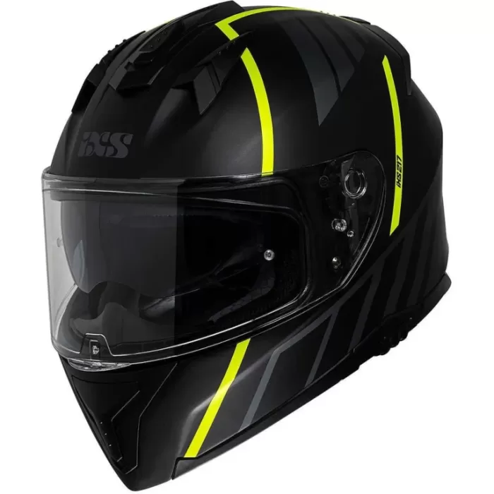Мотошлем IXS iXS217 2.0 черный/желтый