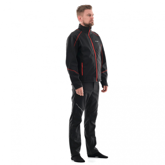 Куртка Dragonfly Explorer Black-Red мужская Softshell