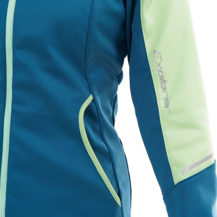 Куртка с капюшоном Dragonfly EXPLORER 2.0 Woman Green 2024