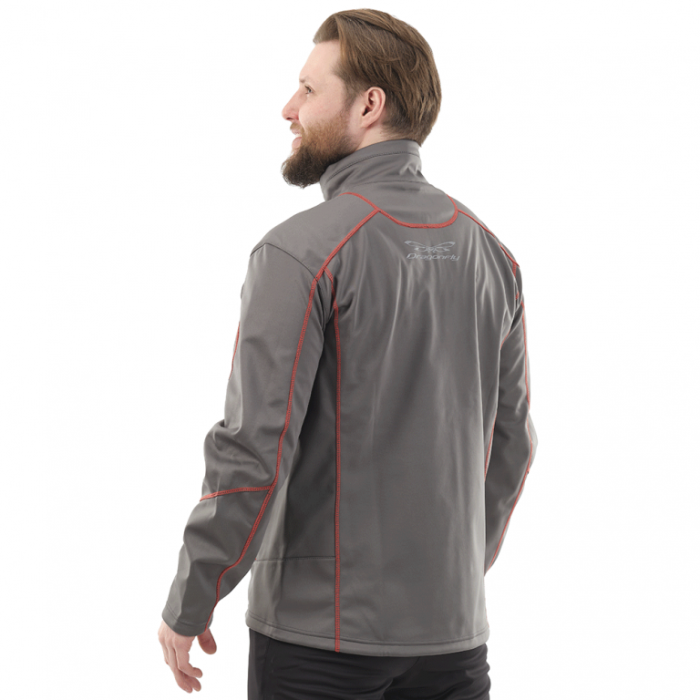 Куртка Dragonfly Explorer Grey-Red мужская Softshell