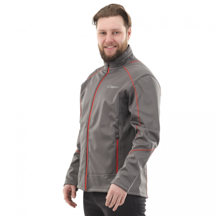 Куртка Dragonfly Explorer Grey-Red мужская Softshell