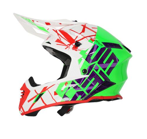 Мотошлем кроссовый Acerbis X-Track 22-06 Green/White