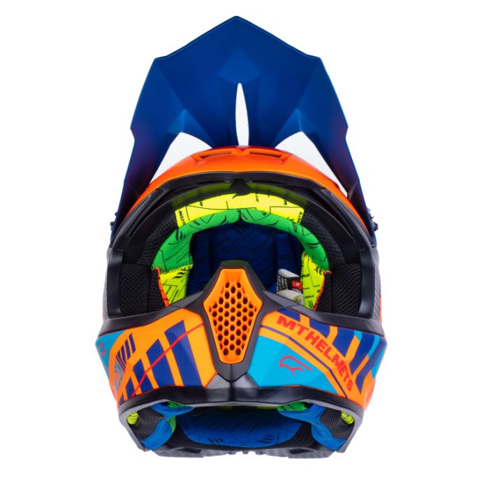 Шлем кроссовый MT MX802 Falcon Energy B14 matt flur orange