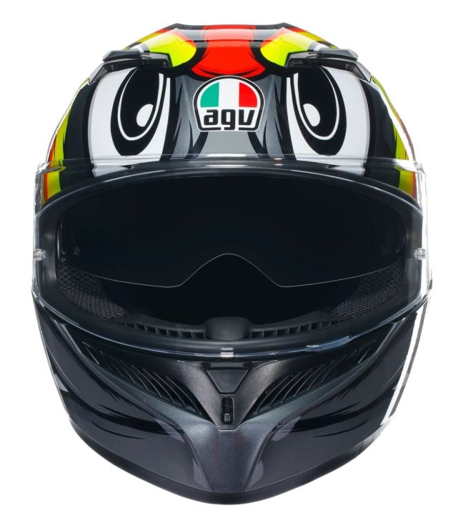 Шлем AGV K3 Birdy 2.0 Grey/Yellow/Red