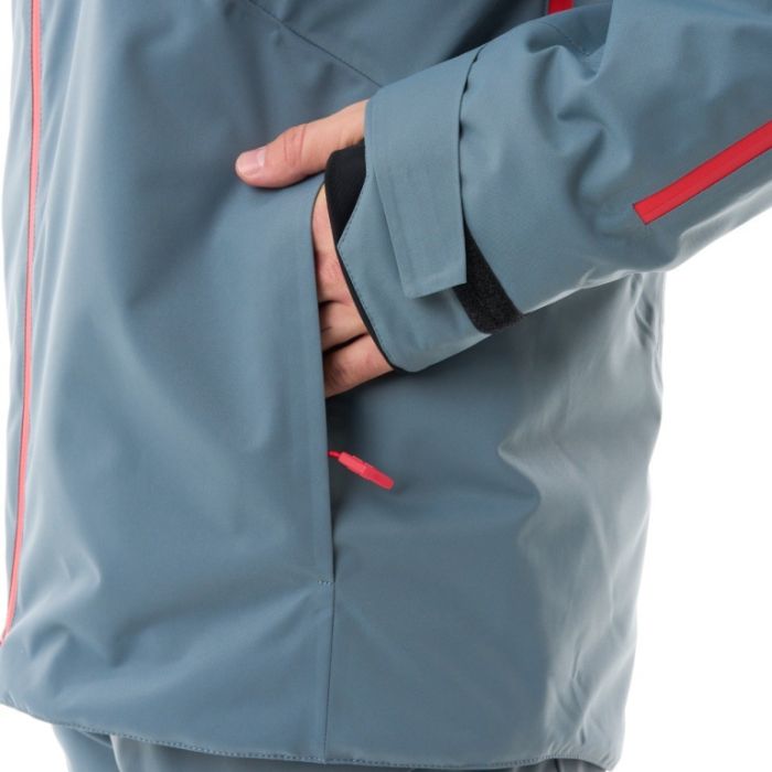 Куртка горнолыжная утепленная Dragonfly Gravity Man Grey - Red