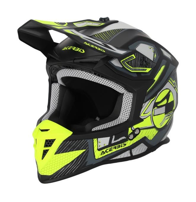Мотошлем Acerbis Linear 22-06 Black/Fluo-Yellow
