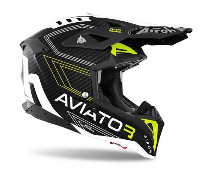 Кроссовый шлем Airoh Aviator 3 Primal Yellow Matt