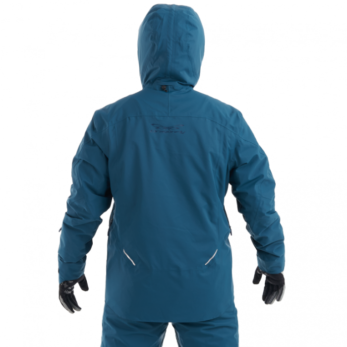 Куртка горнолыжная утепленная Dragonfly Gravity Premium Man Gray-Dark Ocean