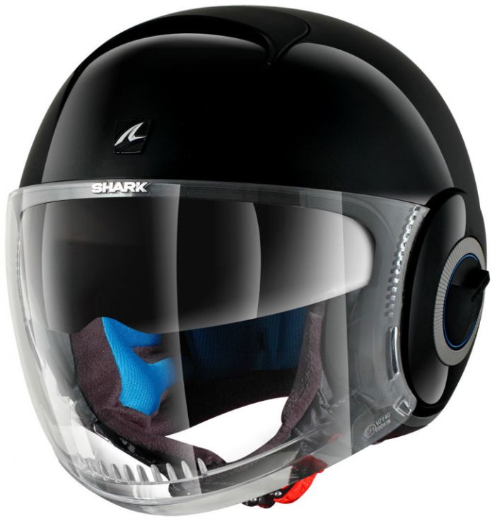 Шлем открытый Shark Nano Blank Black, черный