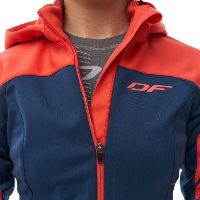 Куртка с капюшоном Dragonfly EXPLORER 2.0 Woman Coral - Ocean 2024