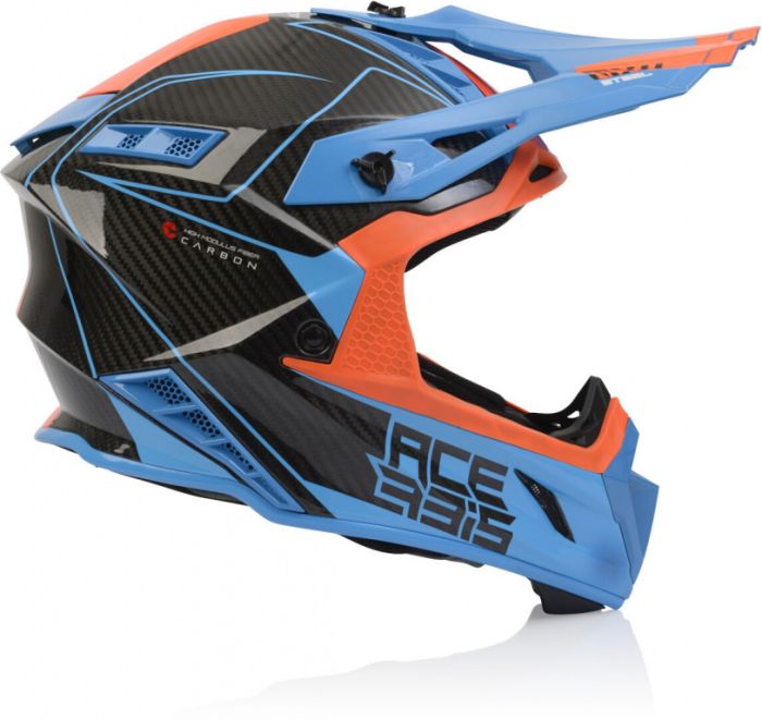 Шлем Acerbis Steel Carbon Orange/Blue