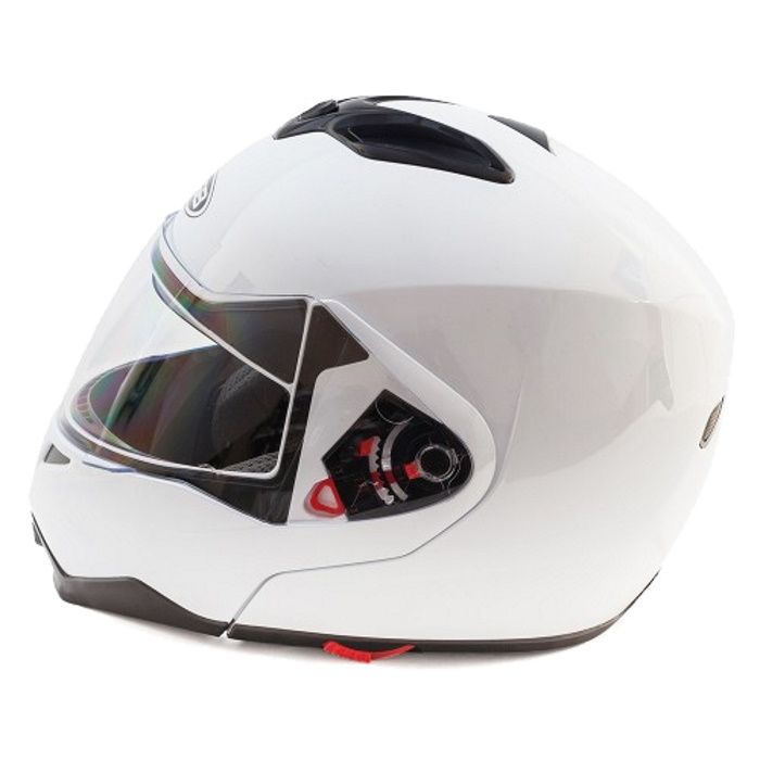 Шлем модуляр с солнцезащитными очками GSB G-339 White Glossy