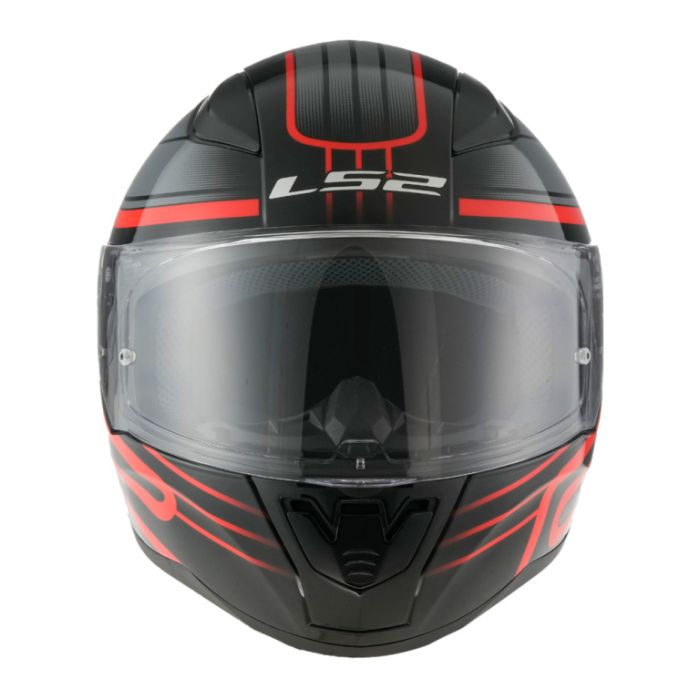 Мотошлем LS2 FF353 RAPID II Circuit Черно-красный