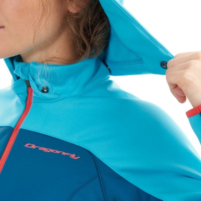 Куртка с капюшоном Dragonfly EXPLORER 2.0 Woman Scuba Blue 2024