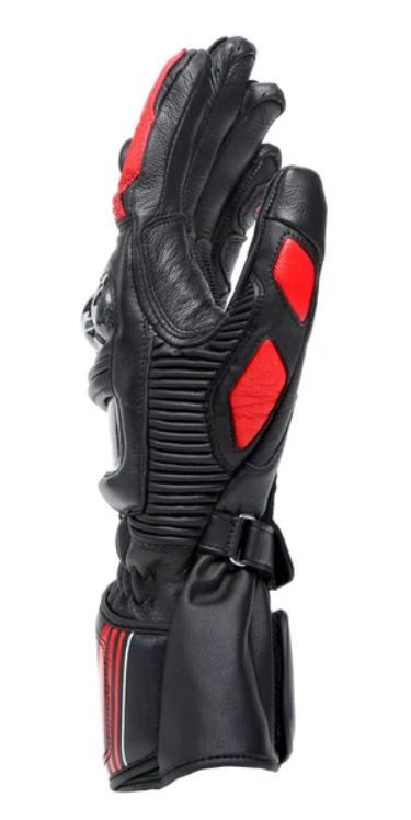 Перчатки DAINESE DRUID 4 LEATHER GLOVES BLACK/LAVA-RED/WHITE