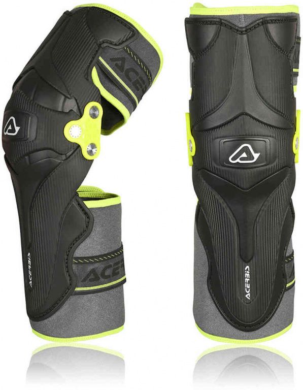 Наколенники Acerbis X-Strong Knee черные/желтые
