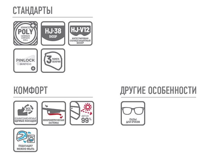 Мотошлем интеграл HJC i71 ENTA MC21