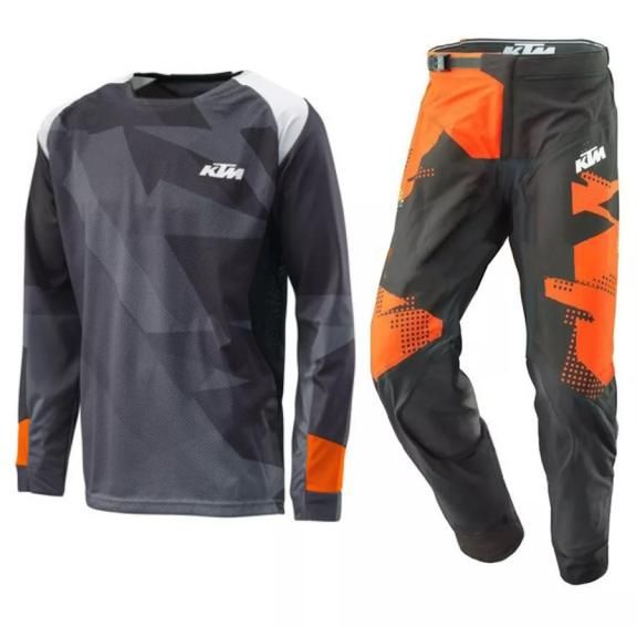 Комплект для мотокросса Replica KTM серый/белый/оранжевый