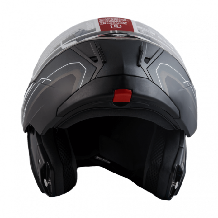 Шлем Beon B-700 matt grey/black white