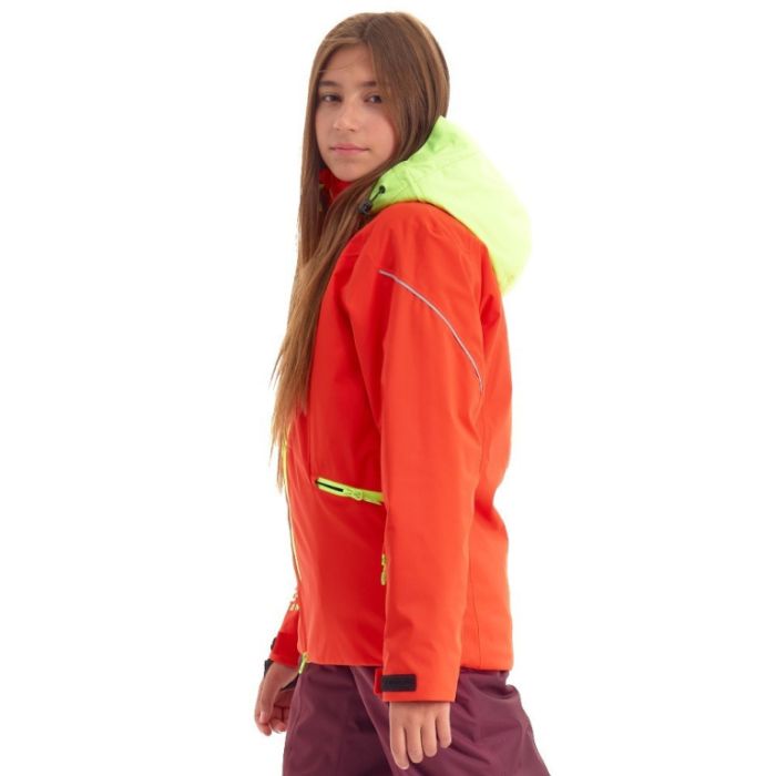 Куртка утепленная Dragonfly GRAVITY for Teen Red - Yellow 2024