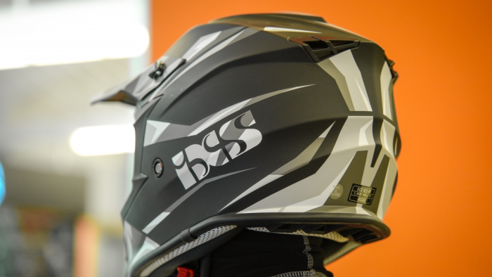 Кроссовый шлем IXS 362 2.2 черно-серый матовый