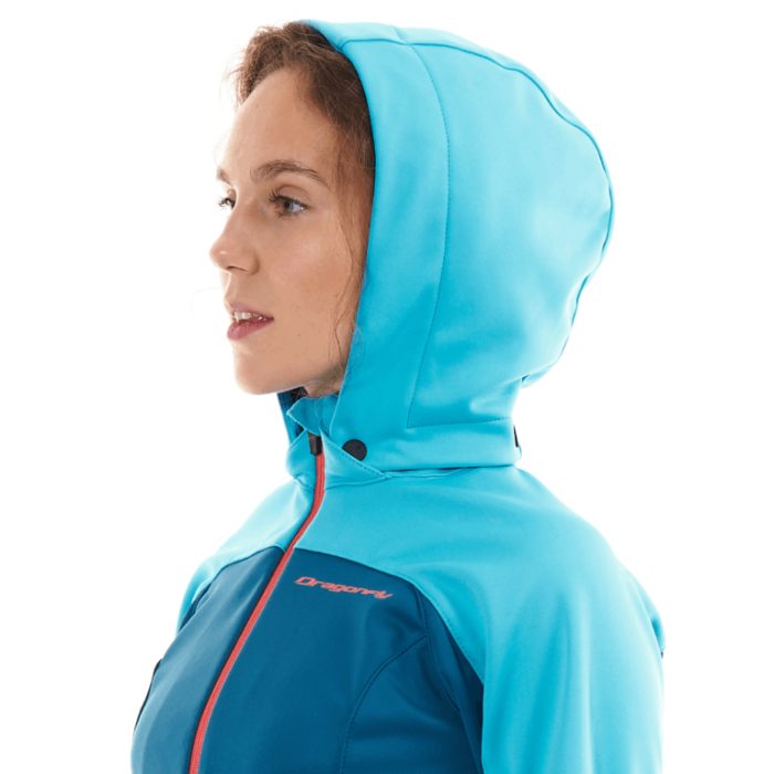 Куртка с капюшоном Dragonfly EXPLORER 2.0 Woman Scuba Blue 2024