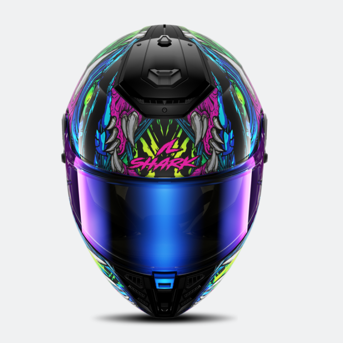 Шлем Shark Spartan Rs Shaytan Black/Green/Violet
